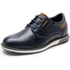 Bruno Marc Boy’s Casual Dress Oxford Sneaker | Vegan Leather Upper Breathable Lattice Slip-Resistant Outfit For Daily Wear Award Ceremonies Formal Gatherings(Navy)