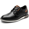 Bruno Marc Boy’s Casual Dress Oxford Sneaker | Vegan Leather Upper Breathable Lattice Slip-Resistant Outfit For Daily Wear Award Ceremonies Formal Gatherings(Black)