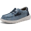 Bruno Marc Boy’s Slip-on Casual Loafers Shoes | Comfortable Breathable Knitted Elastic Lace Lightweight Flexible Kids School Daily Travel Journey Indoor Outdoor(Blue)