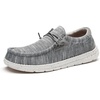 Bruno Marc Men’s Casual Slip-on Loafers Shoes | Comfortable Lightweight Breathable Stretch Soft Flexible Daily Office Travel Journey(Splice Grey)