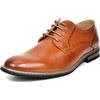 Bruno Marc Men’s Dress Classic Comfort Oxfords Shoes | Soft Synthetic Leather Upper, Comfy Insole, Durable Outsole For Work, Weddings, Formal Occasions(Brown)