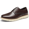 Bruno Marc Men’s Dress Sneakers Casual Oxford Formal Shoes | cushioned insole classic lace-up breathable lining, ideal for office, work and formal evening occasions(Dark Brown)