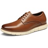 Bruno Marc Men’s Dress Sneakers Casual Oxford Formal Shoes | cushioned insole classic lace-up breathable lining, ideal for office, work and formal evening occasions(Brown)