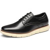 Bruno Marc Men’s Dress Sneakers Casual Oxford Formal Shoes | cushioned insole classic lace-up breathable lining, ideal for office, work and formal evening occasions(Black)