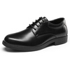 Bruno Marc Mens Non Slip Work Restaurant Dress Shoes | Splash Proof Reliable Grip Derby Oxfords Chef Uniform Church Office Garden Kitchen Everyday(All Black-pu)