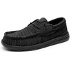 Bruno Marc Men’s Slip-on Loafers Casual Boat Shoes | Comfortable Lightweight Breathable Soft Flexible Daily Office Travel Journey(Carbon Black)