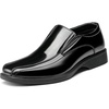 Bruno Marc Men’s Square Toe Dress Loafers Shoes | Classic Formal Slip Ons Wide Fit Business Formal Office Wedding Church Daily(5-black Pat)