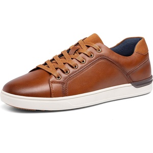 Bruno Marc Men’s Casual Dress Sneakers | All-Day Comfortable Lightweight Skating Fashion Business Tennis Lace-up Non-slip Lowtop Office Simpledress Versatile Style(Brown-burnished)