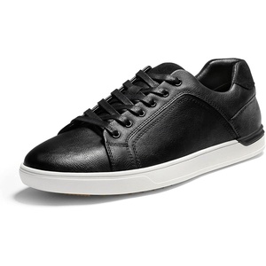 Bruno Marc Men’s Casual Dress Sneakers | All-Day Comfortable Lightweight Skating Fashion Business Tennis Lace-up Non-slip Lowtop Office Simpledress Versatile Style(Black)