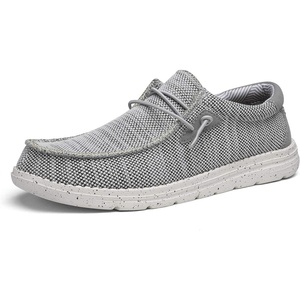 Bruno Marc Men’s Casual Slip-on Loafers Shoes | Comfortable Lightweight Breathable Stretch Soft Flexible Daily Office Travel Journey(Grey)