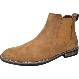 Bruno Marc Men’s Classic Chelsea Ankle Dress Boots | Crease-Resistant Soft Upper, Cushioned PU Sponge Insole,Textured TPR Outsole for Men Smart Casual Occasions(Tan)