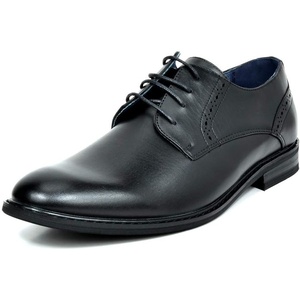 Bruno Marc Men’s Dress Classic Comfort Oxfords Shoes | Soft Synthetic Leather Upper, Comfy Insole, Durable Outsole For Work, Weddings, Formal Occasions(Black)