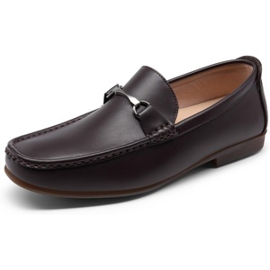 Bruno Marc Men’s Dress Loafers Slip on Driving Shoes | Metal Bit Comfortable Casual Footwear Formal Business Office Daily(Coffee)