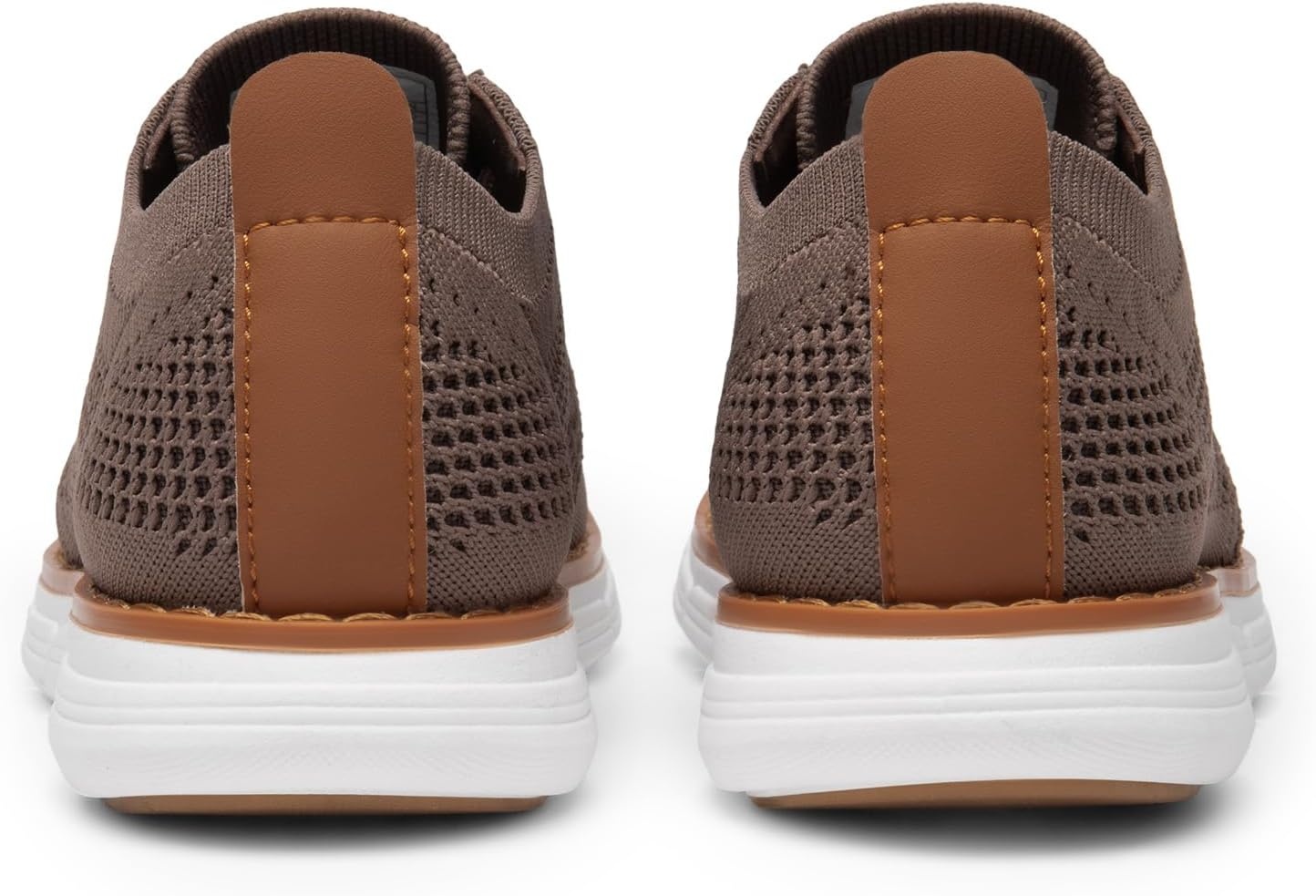 image:imageBruno Marc Boys Mesh Dress Sneakers Oxfords Breathable Knitted Upper Thick MD Midsole NonSlip Rubber Outsole Brogue Shoes for Boys Daily amp Formal OccasionsBrown