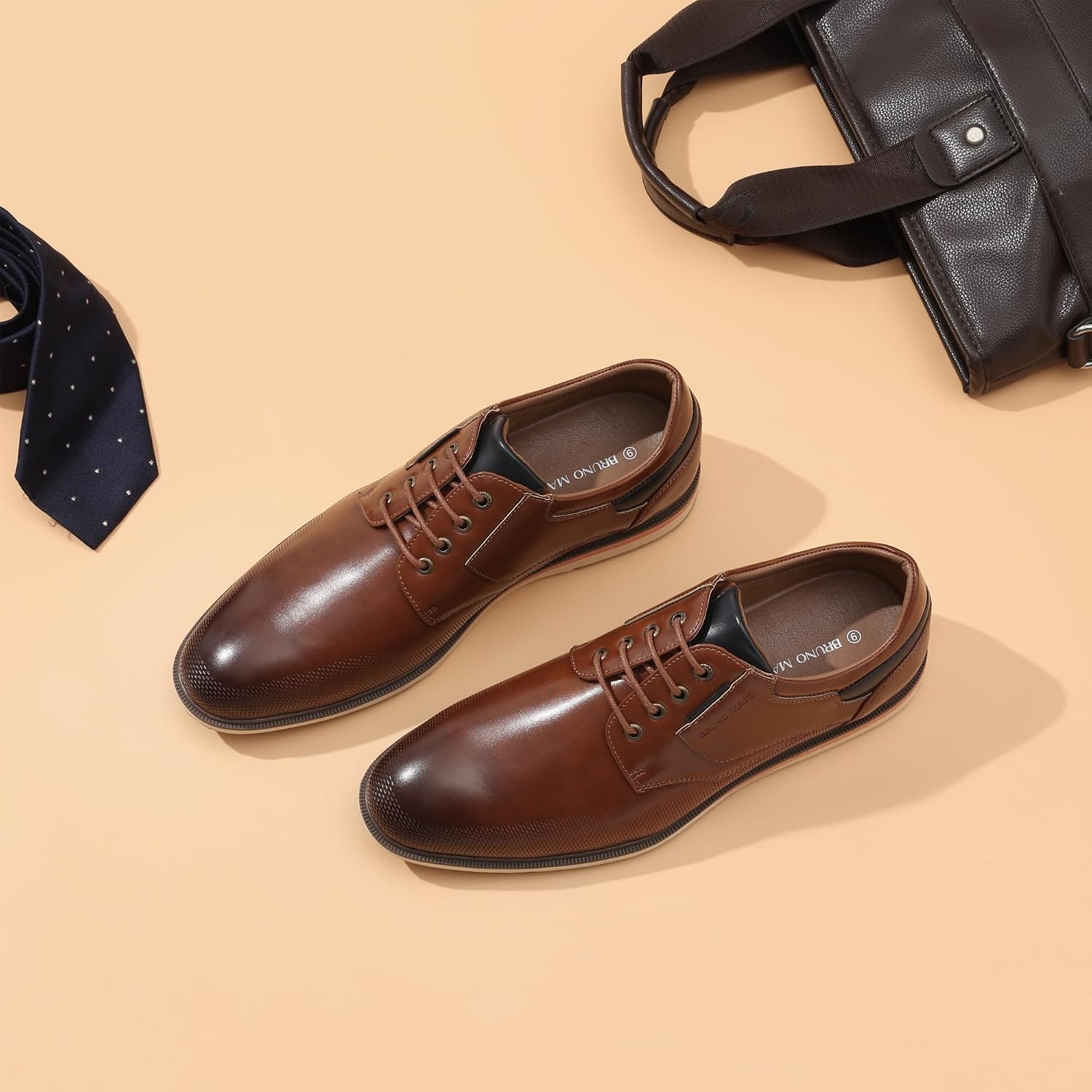 image:imageBruno Marc Mens Casual Dress Business Formal Oxford wearresistant nonslip sole great for office business casual work and daily occasions8Brown