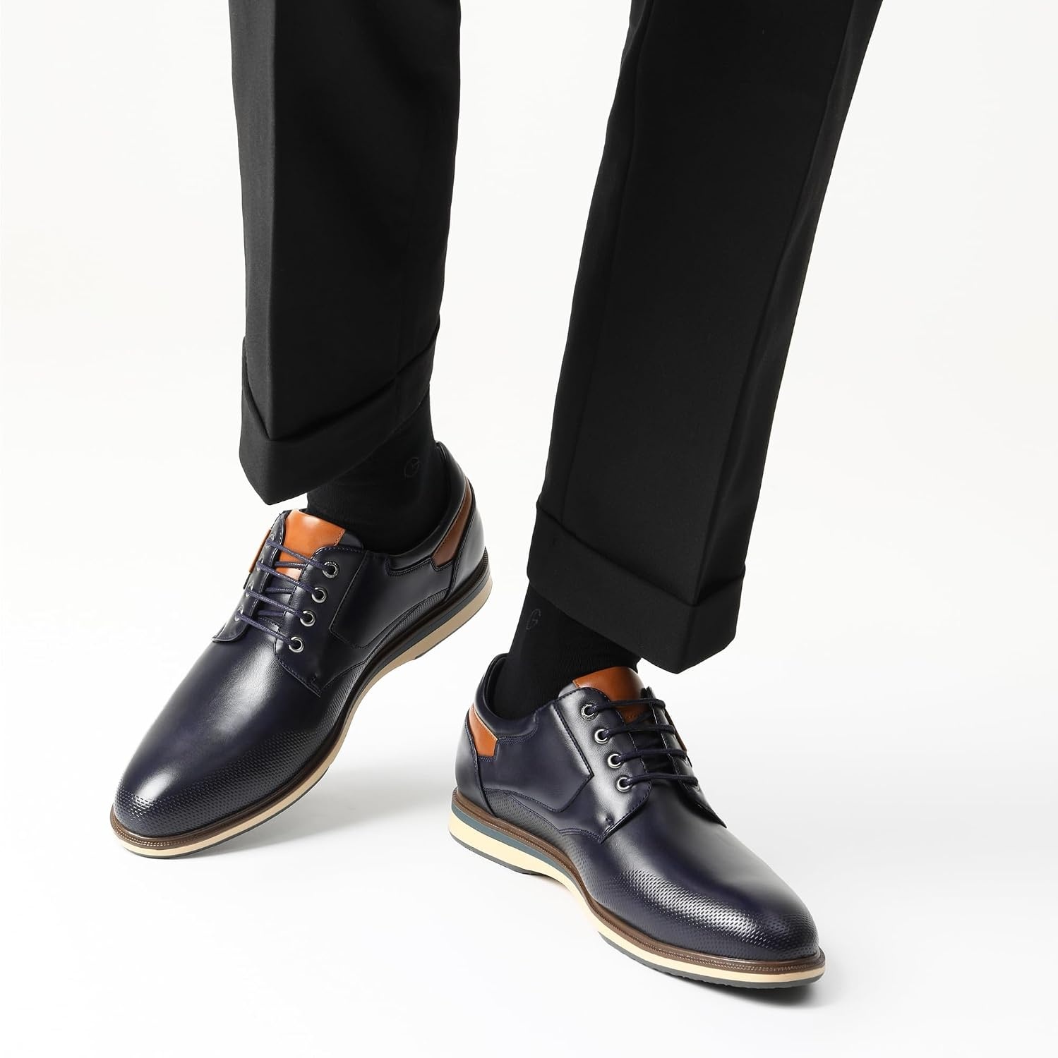 image:imageBruno Marc Mens Casual Dress Business Formal Oxford wearresistant nonslip sole great for office business casual work and daily occasions8Navy