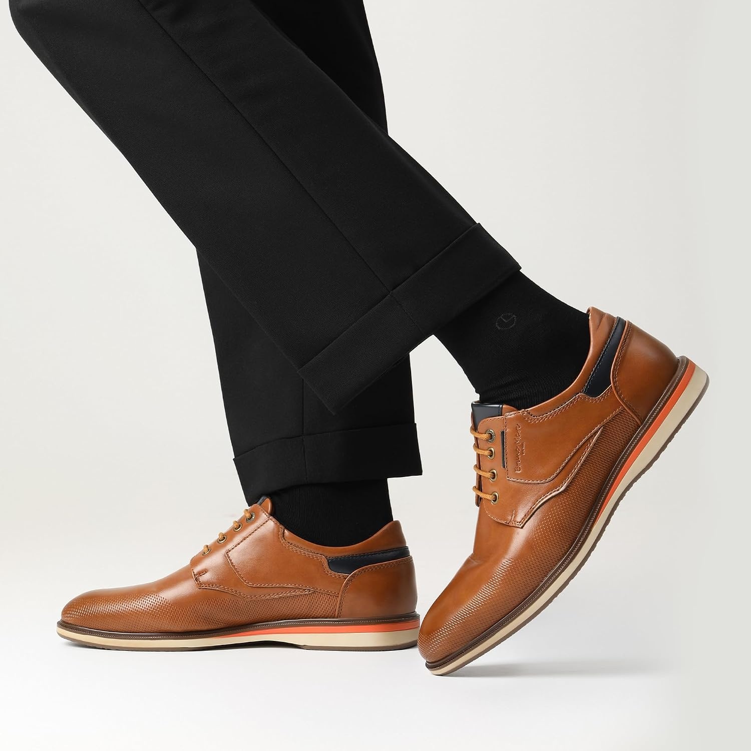 image:imageBruno Marc Mens Casual Dress Business Formal Oxford wearresistant nonslip sole great for office business casual work and daily occasions8Tan