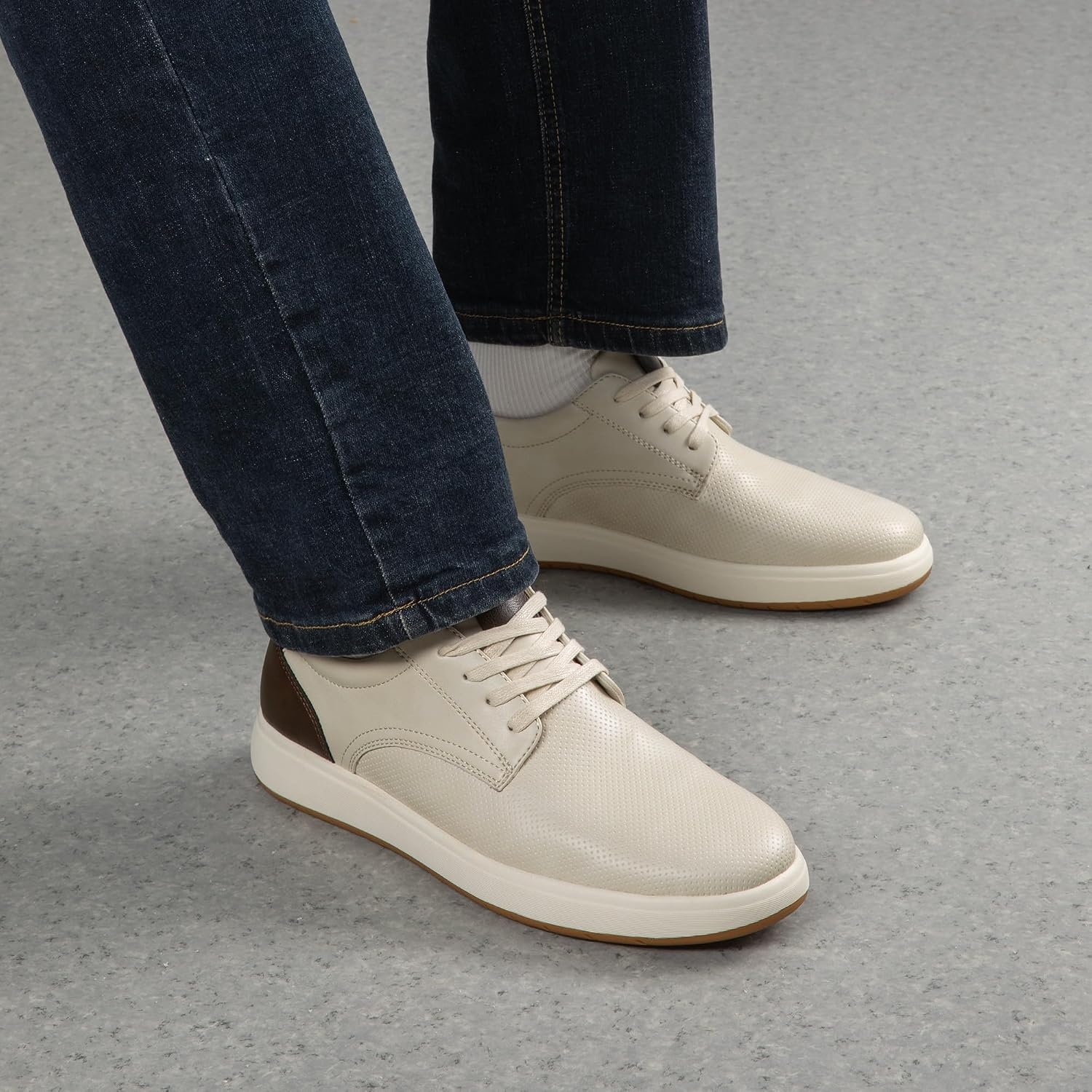image:imageBruno Marc Mens Casual Dress Sneaker Formal Shoes Comfortable versatility for both casual and dressy occasionsOffwhite