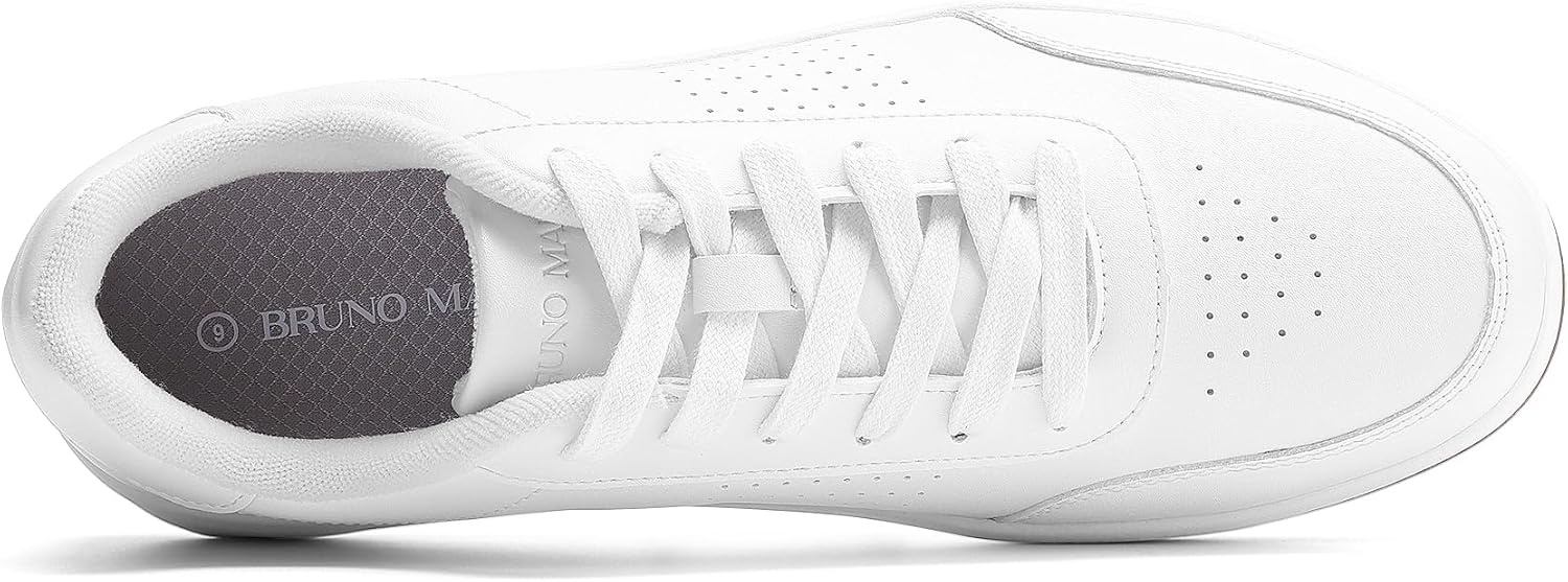 image:imageBruno Marc Mens Casual Dress Sneaker Shoes Comfortable Arch Support Versatile Style for Daily Wear Fashionable LaceUp ShoesWhite
