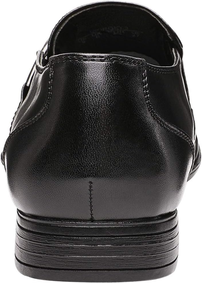 image:imageBruno Marc Mens Classic Slipon Dress Loafers Shoes Classic Square Toe Formal Business Office Wedding Party Church Prom Graduation03black