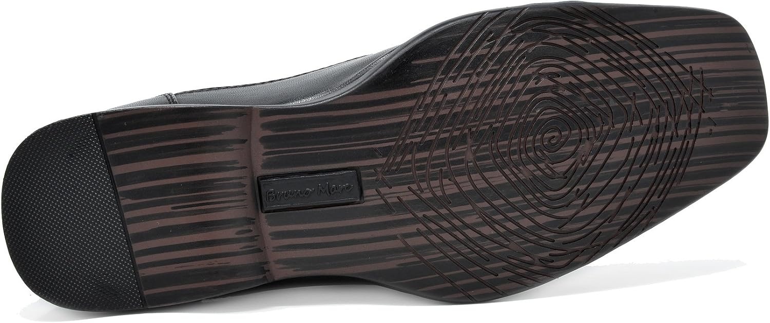 image:imageBruno Marc Mens Classic SquareToe Slipon Loafers Comfort Classic Square Toe Business Daily Office Wedding Party Church Prom GraduationBlack
