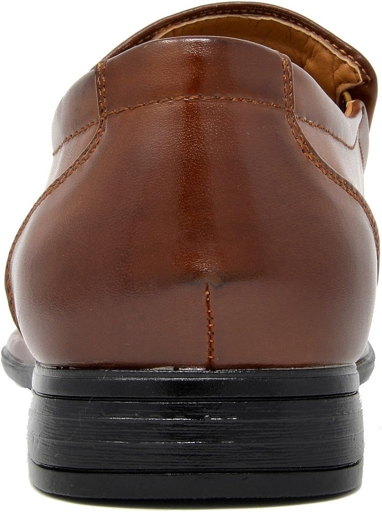 image:imageBruno Marc Mens Classic SquareToe Slipon Loafers Comfort Classic Square Toe Business Daily Office Wedding Party Church Prom GraduationBrown