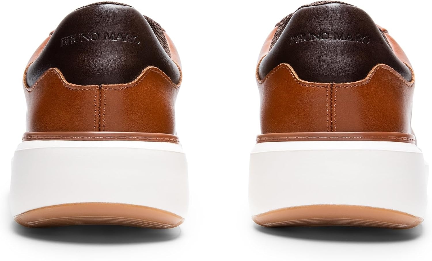 image:imageBruno Marc Mens Dress Fashion Sneakers Shoes Allday Comfort Lightweight Minimalist Thick Sole Platform Walking Shoes for Business Casual amp Everyday WearBrown