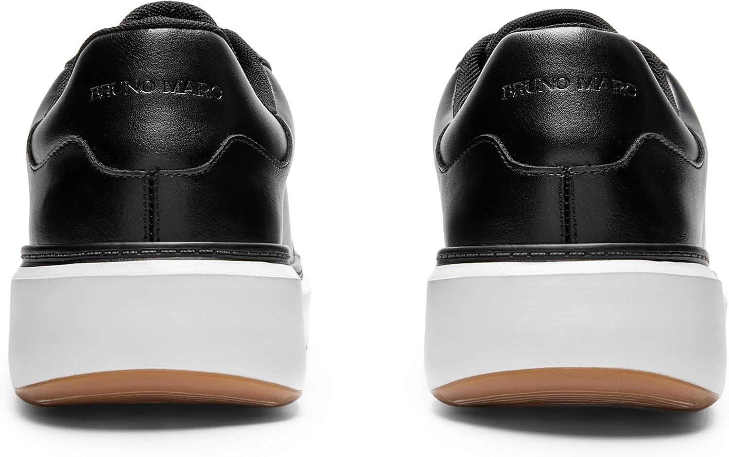image:imageBruno Marc Mens Dress Fashion Sneakers Shoes Allday Comfort Lightweight Minimalist Thick Sole Platform Walking Shoes for Business Casual amp Everyday WearBlack