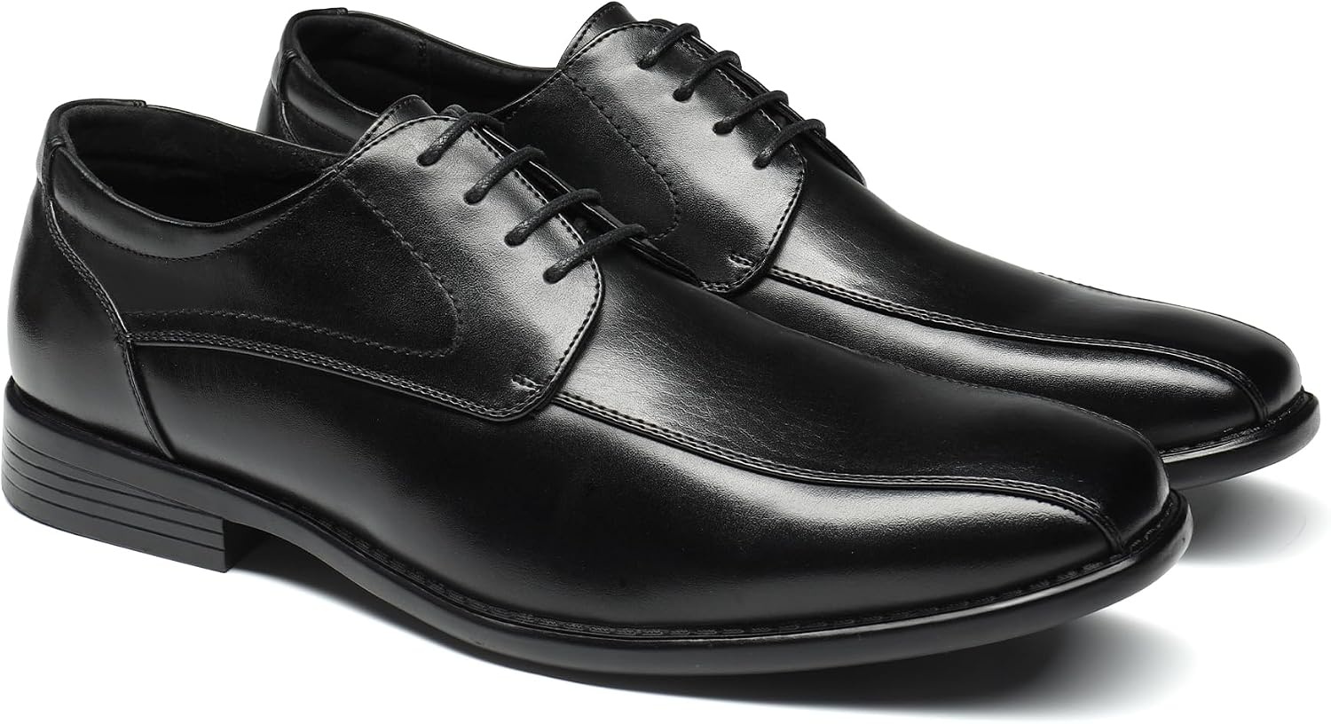 image:imageBruno Marc Mens Dress Formal Classic Laceup Oxfords Breathable Leather Lining Cushioned Insole Antislip Outsole Ideal for Wedding Business Work amp Formal OccasionsBlack