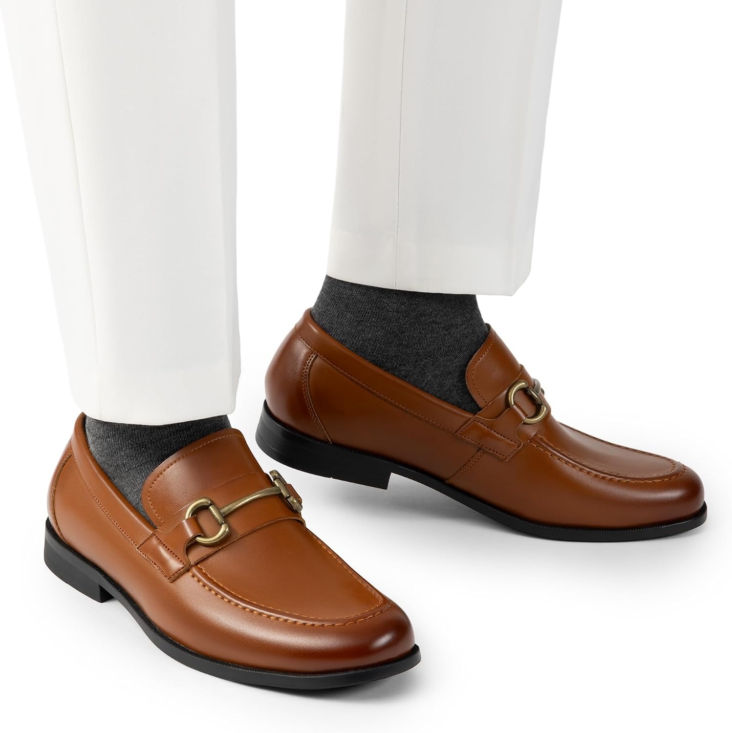 image:imageBruno Marc Mens Dress Loafers Slipon Formal Shoes Comfort Classic Business Office Meeting Wedding DailyBrown