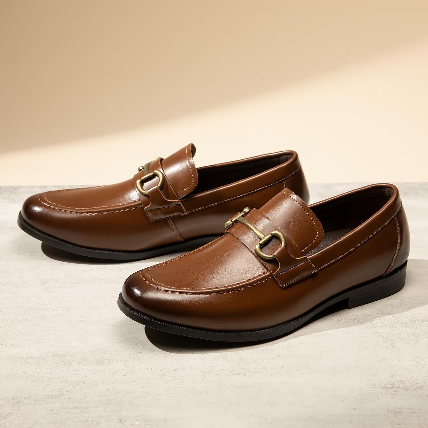 image:imageBruno Marc Mens Dress Loafers Slipon Formal Shoes Comfort Classic Business Office Meeting Wedding DailyDark Brown