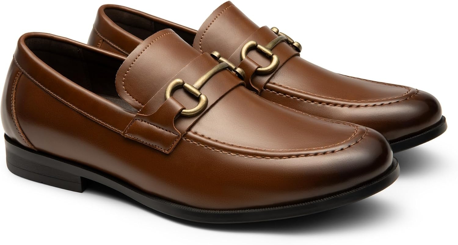 image:imageBruno Marc Mens Dress Loafers Slipon Formal Shoes Comfort Classic Business Office Meeting Wedding DailyDark Brown