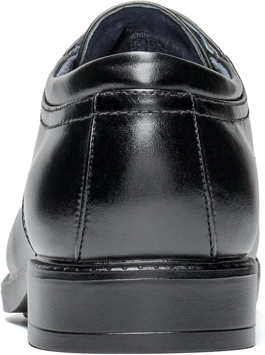 image:imageBruno Marc Mens Dress Oxford Classic Cap Toe Shoes Classic Cap Toe Oxfords LaceUp for Weddings Office Daily Commutes Nights Out AllDay ComfortBlack