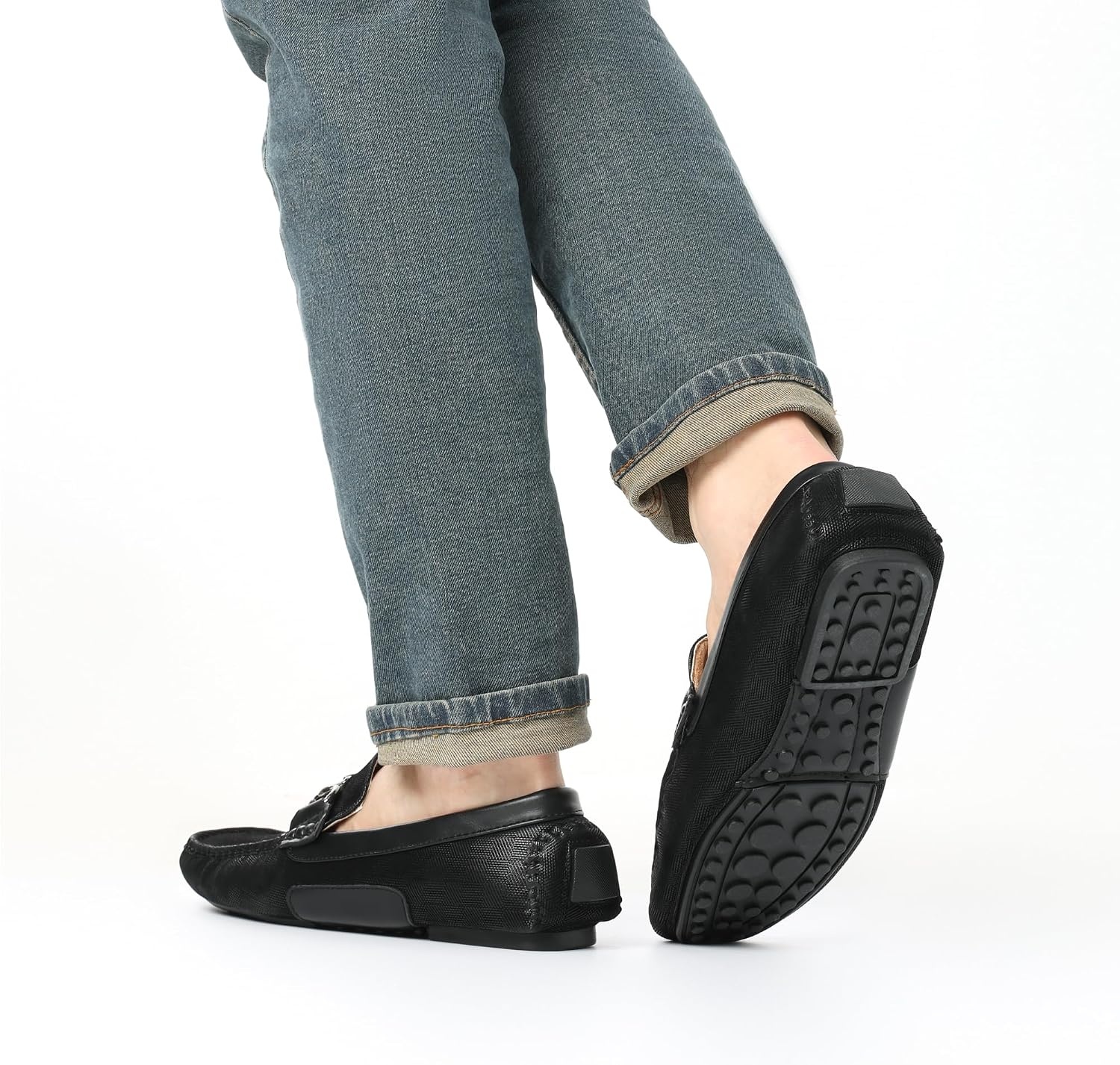 image:imageBruno Marc Mens Driving Loafers Casual Slipon Shoes Lightweight Moccasins Daily Business Wedding Office Travel3Black