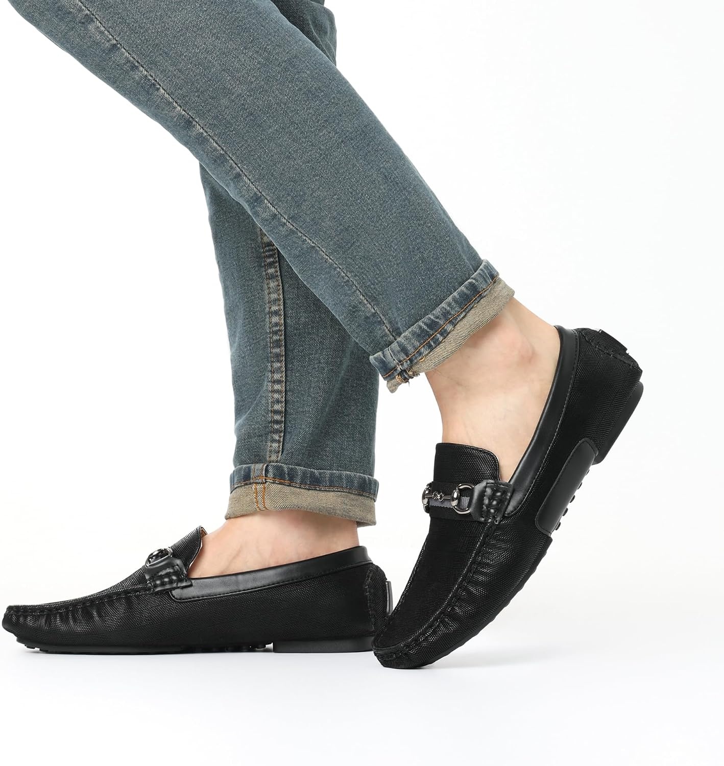 image:imageBruno Marc Mens Driving Loafers Casual Slipon Shoes Lightweight Moccasins Daily Business Wedding Office Travel3Black
