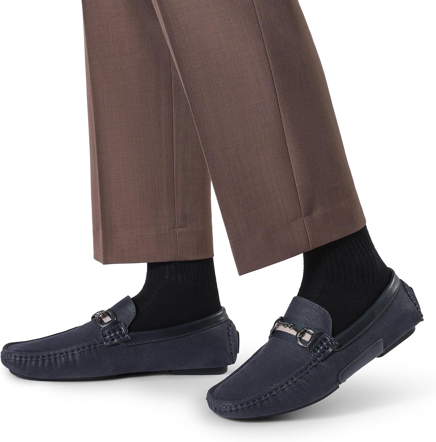image:imageBruno Marc Mens Driving Loafers Casual Slipon Shoes Lightweight Moccasins Daily Business Wedding Office Travel3Navy