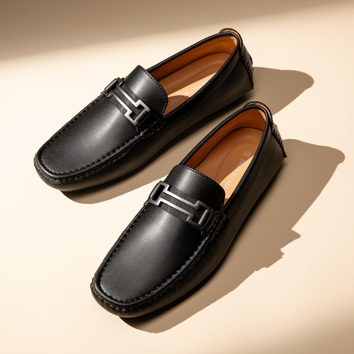 image:imageBruno Marc Mens Driving Loafers Casual Slipon Shoes Lightweight Moccasins Daily Business Wedding Office TravelBlack