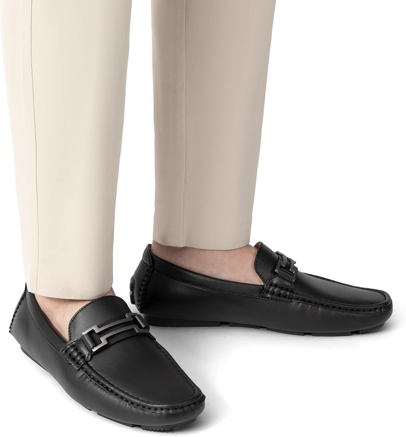 image:imageBruno Marc Mens Driving Loafers Casual Slipon Shoes Lightweight Moccasins Daily Business Wedding Office TravelBlack