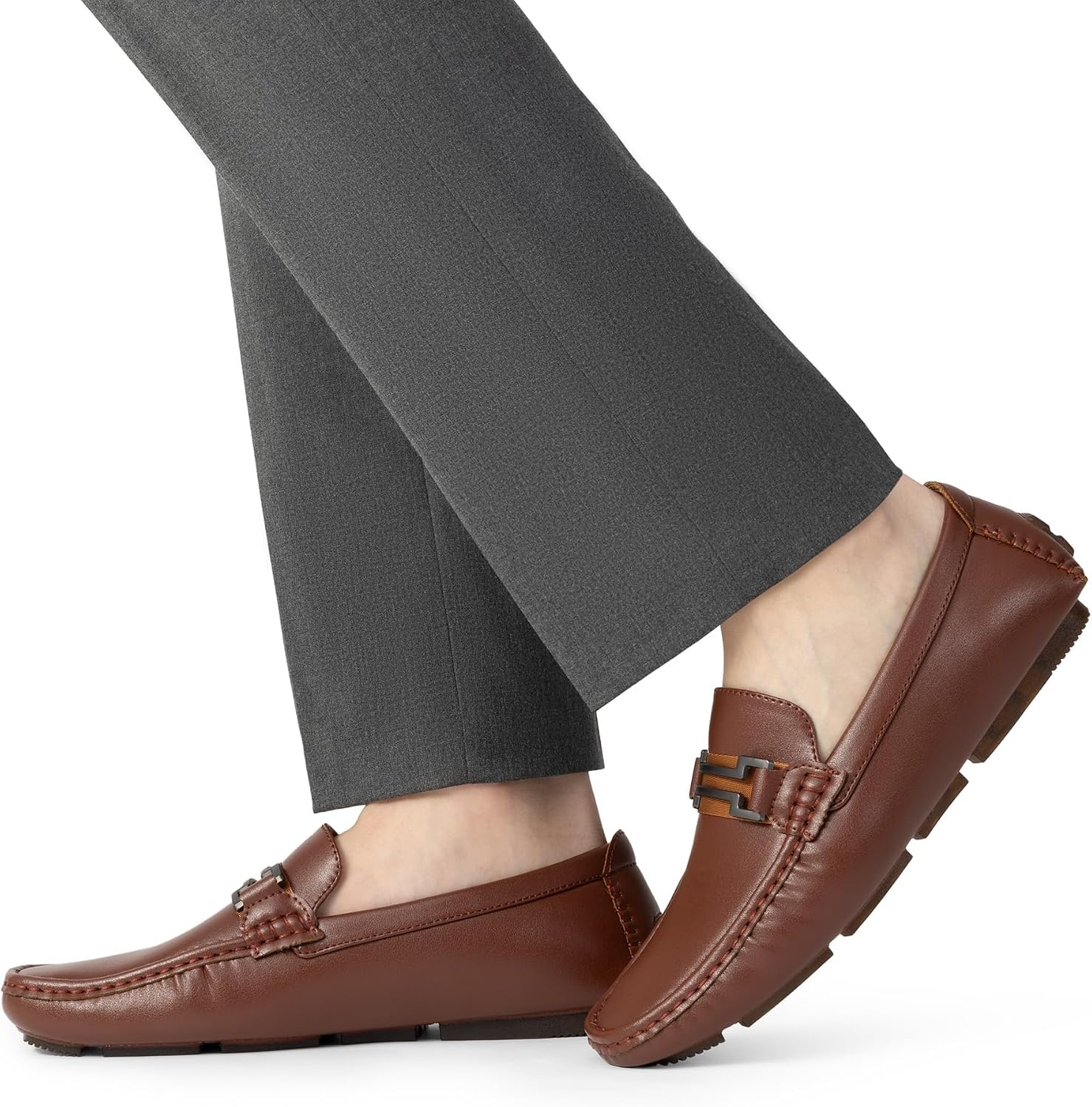image:imageBruno Marc Mens Driving Loafers Casual Slipon Shoes Lightweight Moccasins Daily Business Wedding Office TravelBrown
