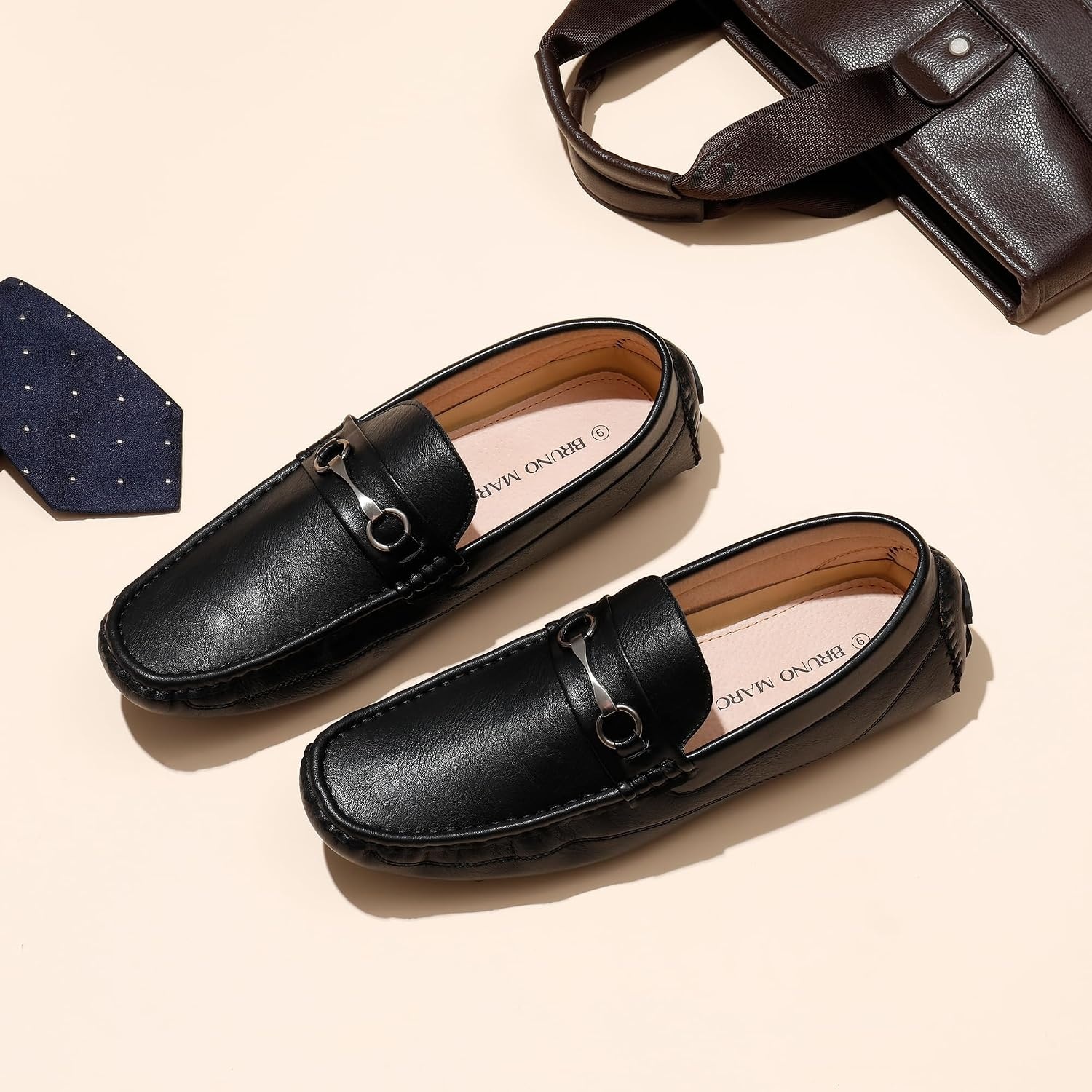 image:imageBruno Marc Mens Driving Moccasins Penny Loafers Slip on Loafer ShoesBlack