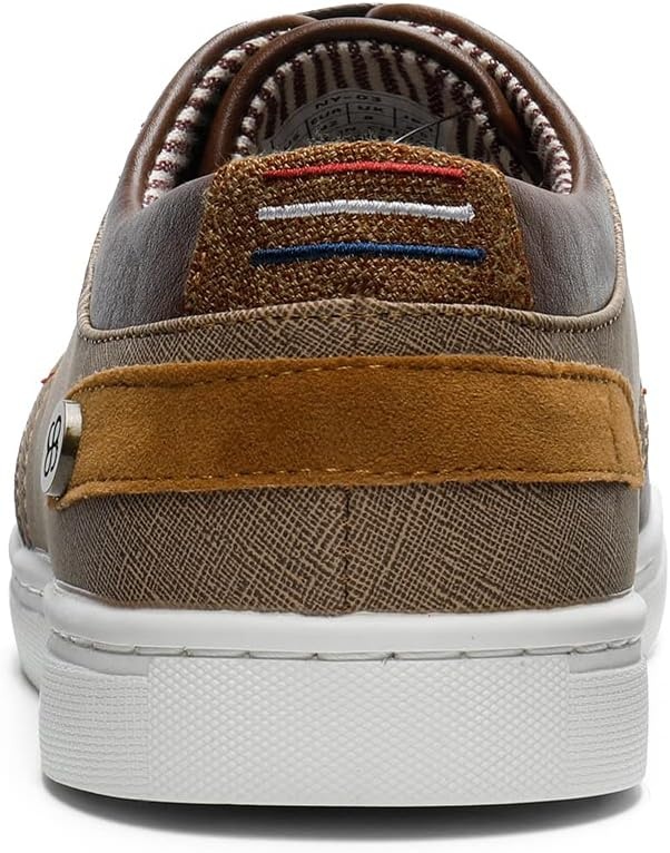 image:imageBruno Marc Mens Fashion Sneakers Bruno Marc Mens FashioFlexible Lightweight Fashion Business Tennis Laceup Nonslip Lowtop Office Simpledress n SneakersBrown