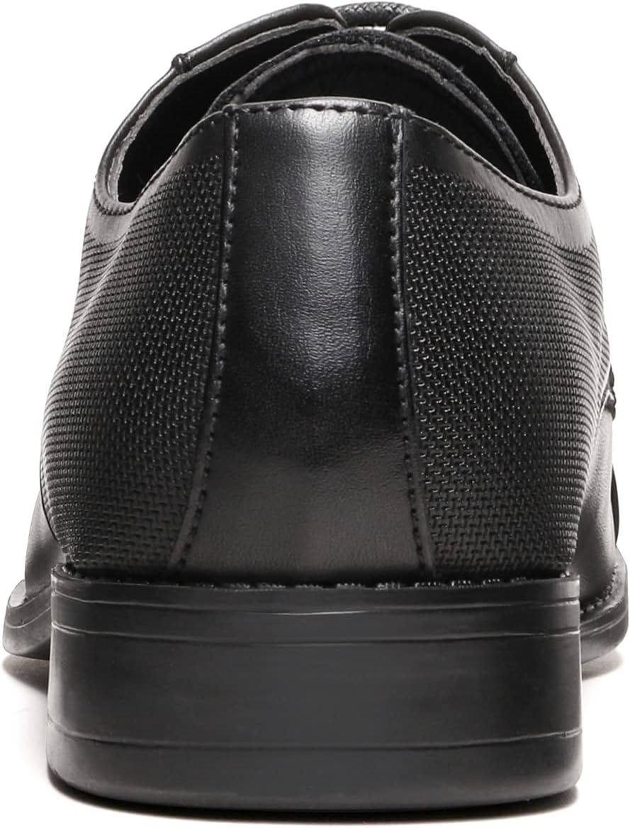 image:imageBruno Marc Mens Oxford Dress Shoes Vegan Leather Oxfords Soft PU Insole Rubber Outsole for Business Weddings Formal Events Gift Box Packaging for GiftingBlack