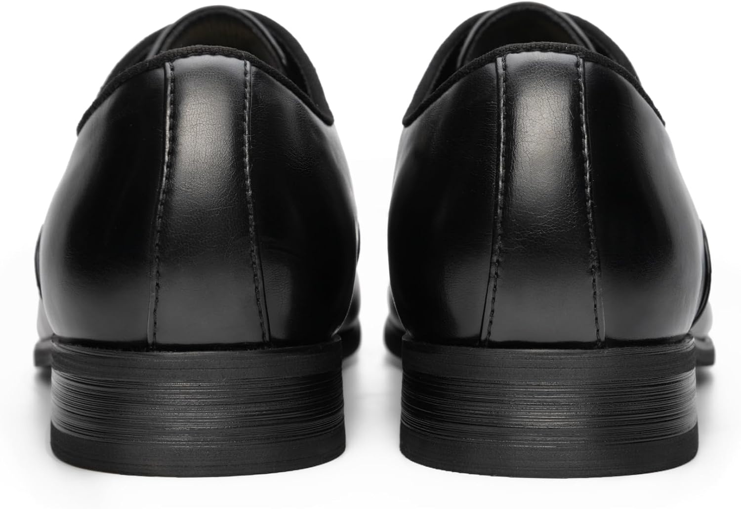 image:imageBruno Marc Mens PlainToe Lace Up Dress Oxfords Mens Oxfords Wesley Lace Up Soft PlainToe Classic Dress Shoes Ideal for Office Weddings Gifting AllDay ComfortBlack