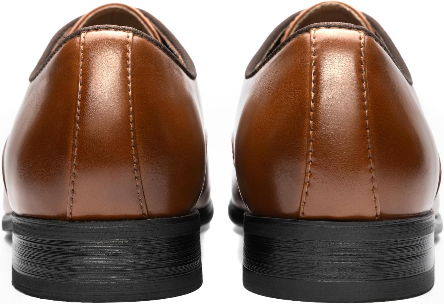 image:imageBruno Marc Mens PlainToe Lace Up Dress Oxfords Mens Oxfords Wesley Lace Up Soft PlainToe Classic Dress Shoes Ideal for Office Weddings Gifting AllDay ComfortBrown