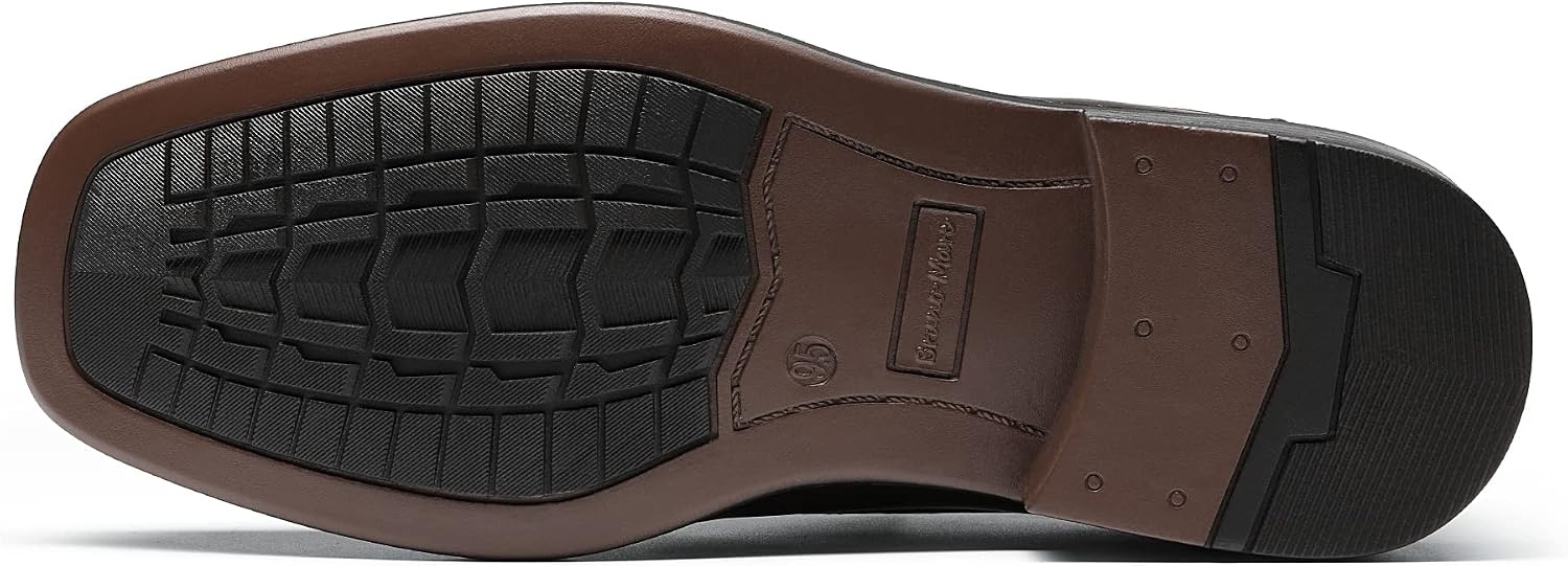 image:imageBruno Marc Mens Slip on Dress Loafers Shoes Square Toe for Formal Office Footwear Daily Casual WeekendBlack