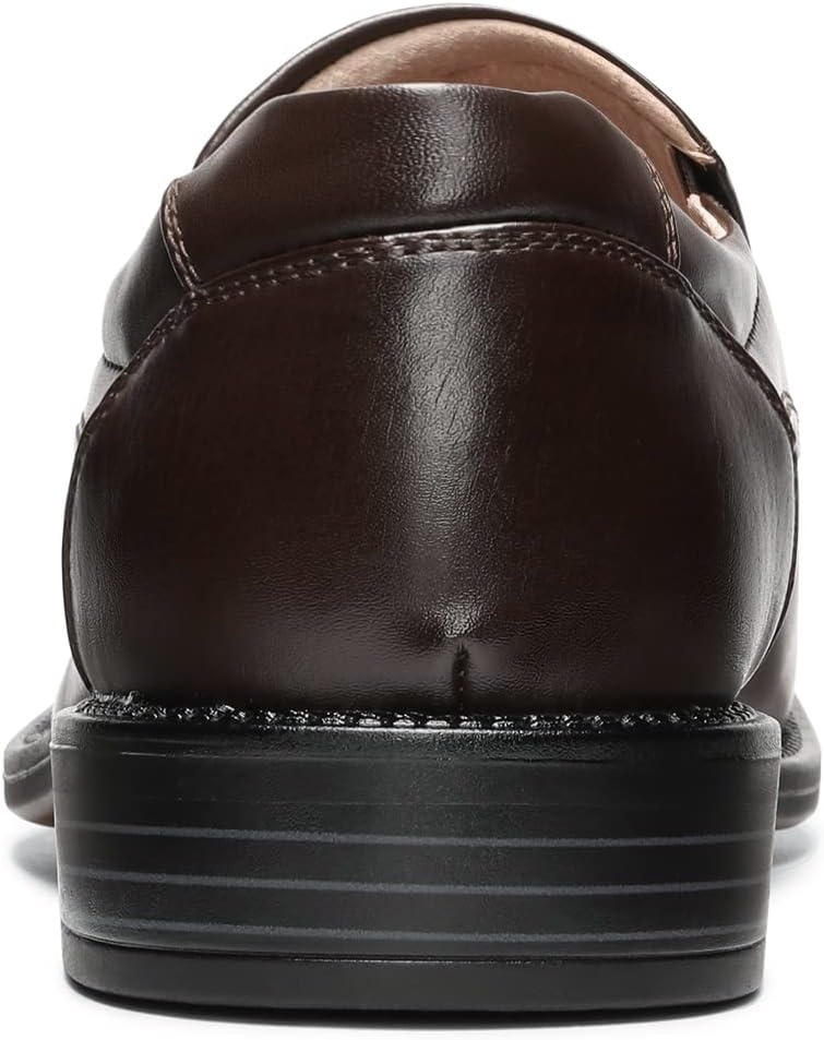 image:imageBruno Marc Mens Slip on Dress Loafers Shoes Square Toe for Formal Office Footwear Daily Casual WeekendDark Brown