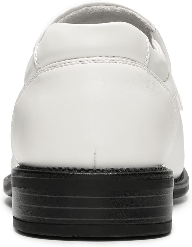 image:imageBruno Marc Mens Slip on Dress Loafers Shoes Square Toe for Formal Office Footwear Daily Casual WeekendWhite