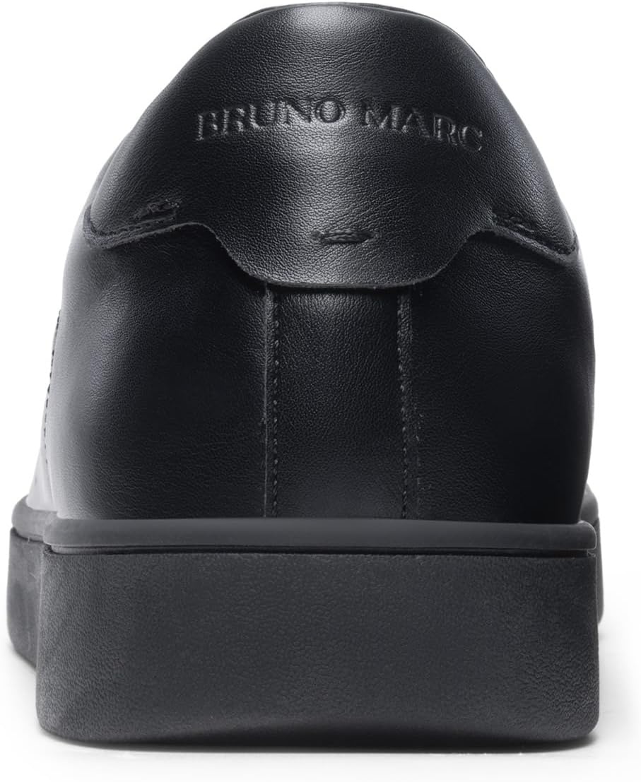 image:imageBruno Marc Mens WaveFlex CoreLux Casual Dress Sneakers AllDay Comfortable Lightweight Skating Fashion Business Tennis Laceup Nonslip Lowtop Office Simpledress Versatile StyleAll Black