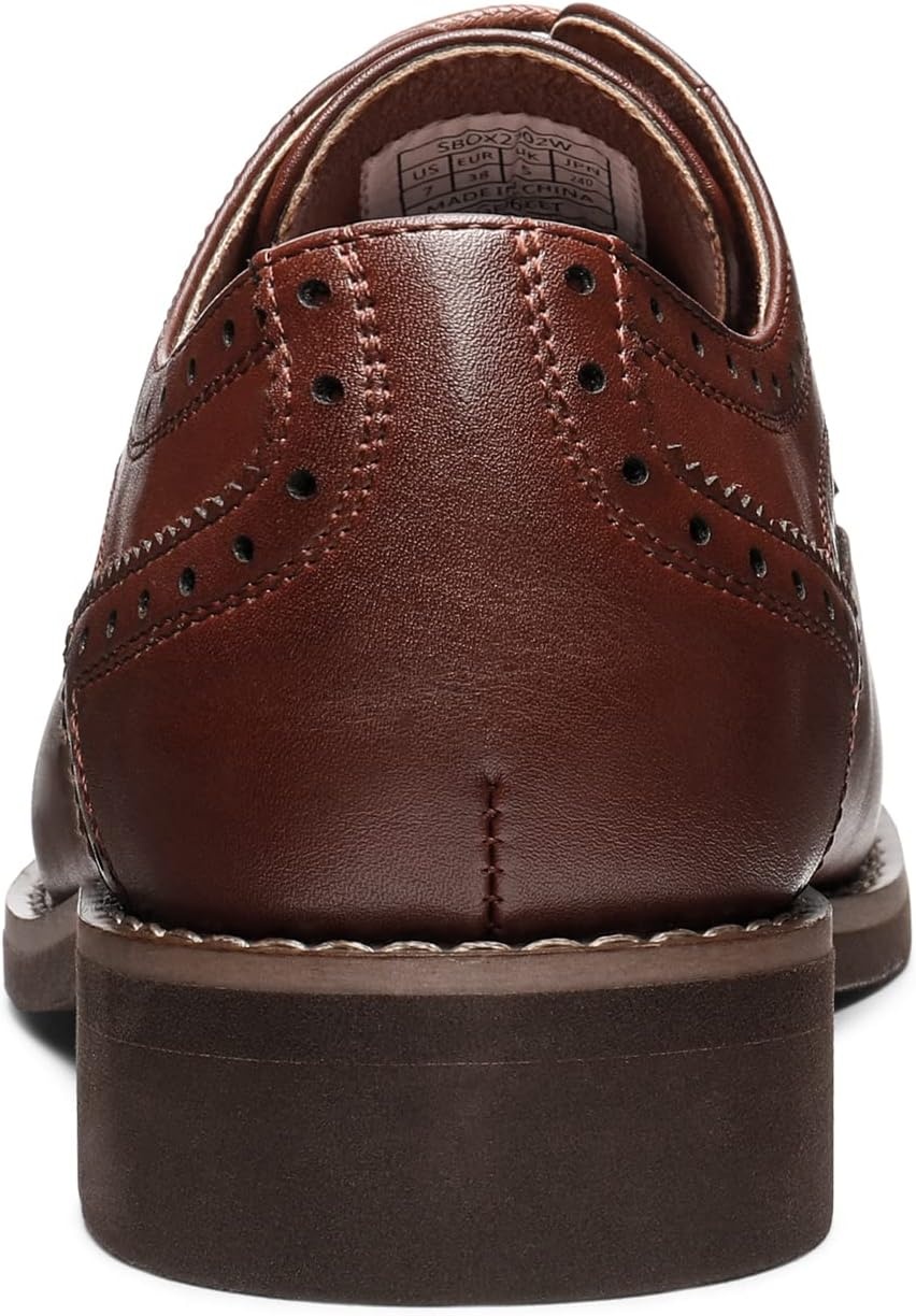 image:imageBruno Marc Womens Formal Wingtip Brogue Oxfords Business Formal Wingtip Brogue Oxfords PU Upper 5mm Latex Insole EVA Sole for Work Meetings Commutes Daily WearBrown