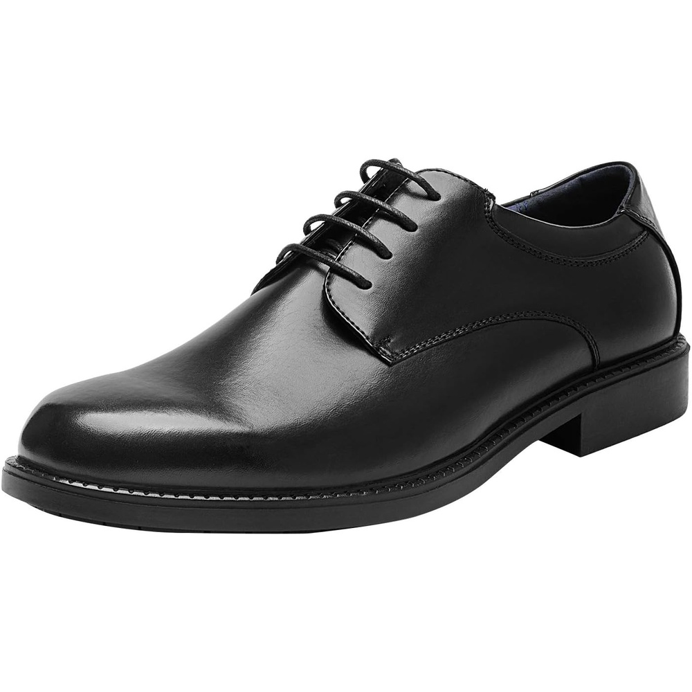 image:imageBruno Marc Mens Business Shoes Derby LaceUp Shoes Suit Shoes Leather with Oxford Lining Cushioned Latex InsoleWearResistant TPR OutsoleClassic Derby Shoes for BusinessWedding amp Daily WearBlack
